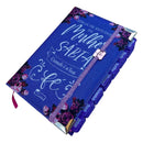 Bíblia da Mulher Sábia de Estudos 100% Glitter Lilás com Abas adesivas + Brinde livro mulheres de joelho