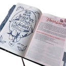 Bíblia de Estudo Mulher Preta Arc com Abas Preta Gliter Sbb