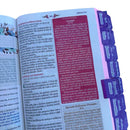 Bíblia da Mulher Sábia de Estudos 100% Glitter Lilás com Abas adesivas + Brinde livro mulheres de joelho