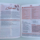 Biblia da Mulher de estudos branca tulipas compacta ARC capa luxo SBB