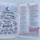 Biblia da Mulher de estudos branca tulipas compacta ARC capa luxo SBB