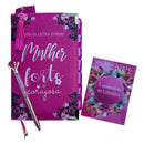 Kit Bíblia Jumbo 100% Glitter Pink com Abas adesivas e Pingente Cp dura Acolchoada + caneta + devocional